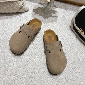 Birkenstock Boston Suede Taupe
